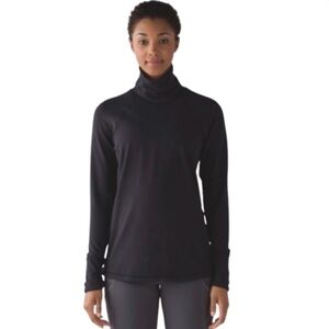 🔥 LULULEMON Hill And Valley Turtleneck Women’s Black TurtleNeck NST